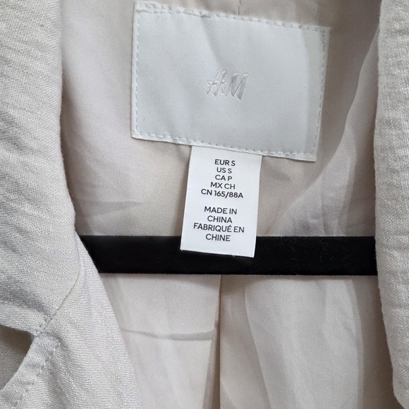 H&M Cream Double-Breasted Coat - Picture 6 of 6